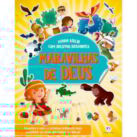 Minha Bíblia Com Adesivos Brilhantes | Maravilhas de Deus