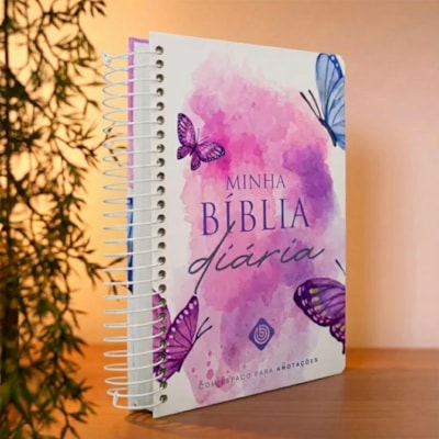Segunda imagem do produto Minha Bíblia Diária Borboleta | NVI | Com Espaços Para Anotações | Capa Dura