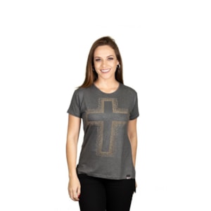 Mini Veste Cruz de Cristo | Cinza | Pecado Zero | GG