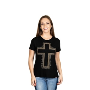 Mini Veste Cruz de Cristo | Preta | Pecado Zero | GG