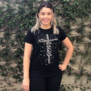 Mini Veste Jesus Cristo | Preta | Pecado Zero | GG