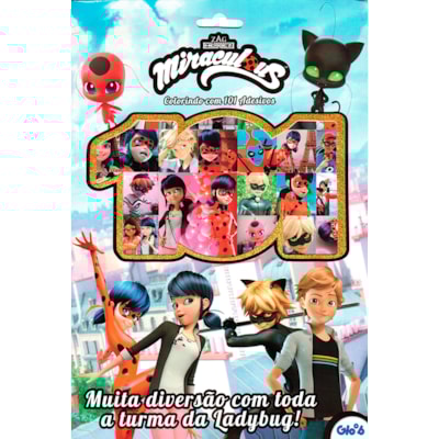 Miraculous Colorindo com 101 Adesivos