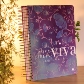 Segunda imagem do produto Nova Bíblia Viva Com Espaço para Anotação | Letra Normal | Capa Espiral Flores do Campo
