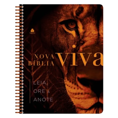 Nova Bíblia Viva Com Espaço para Anotação | Letra Normal | Capa Espiral Força e Poder