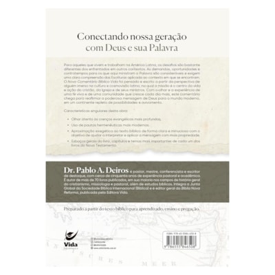 Segunda imagem do produto Novo Comentário Bíblico Vida | Gálatas e Efésios | Pablo A. Deiros | Capa Dura