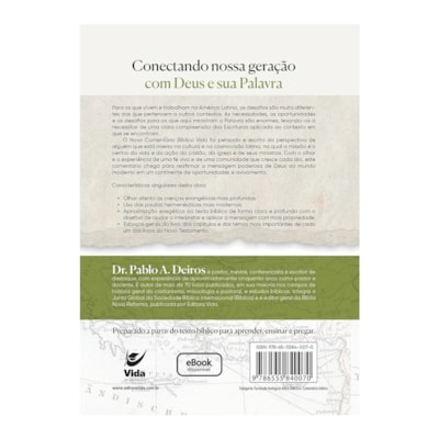 Segunda imagem do produto Novo Comentário Bíblico Vida | Mateus | Pablo A. Deiros