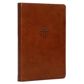 Novo Testamento Para Todos |  Leitura Perfeita | Couro Soft Cruz Marrom
