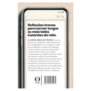 Segunda imagem do produto O Amor Não Se Prova | Clóvis de Barros Filho