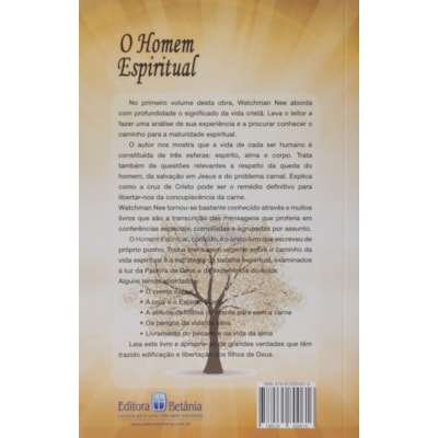 Segunda imagem do produto O Homem Espiritual | Watchman Nee | (Vol 1)