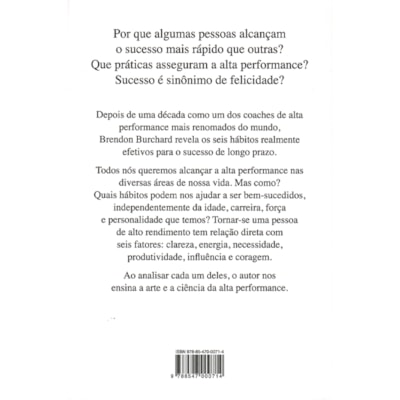 Segunda imagem do produto O Poder da Alta Performance | Brendon Burchard