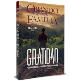 Orando em Família | Grande | Capa Brochura  Gratidão