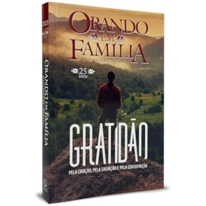 Orando em Família | Grande | Capa Brochura  Gratidão