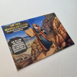 Segunda imagem do produto Os Dez Mandamentos | Prancheta para Colorir