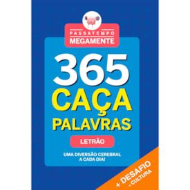 Passatempo Megamente |  365 Caça-Palavras | Letrão | Azul