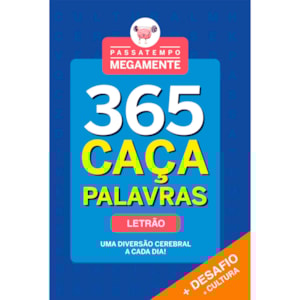 Passatempo Megamente | 365 Caça-Palavras | Letrão | Azul