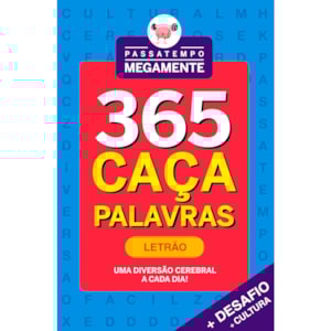 Passatempo Megamente |  365 Caça-Palavras | Letrão | Azul Claro