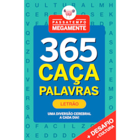 Passatempo Megamente |  365 Caça-Palavras | Letrão | Verde Água
