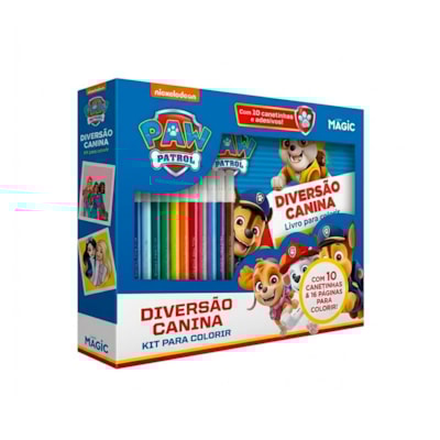 Patrulha Canina | Diversão Canina | Kit para Colorir