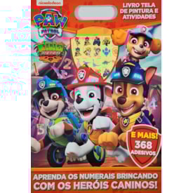 Patrulha Canina e Dino Resgate | Livro Tela de Pintura e Atividades