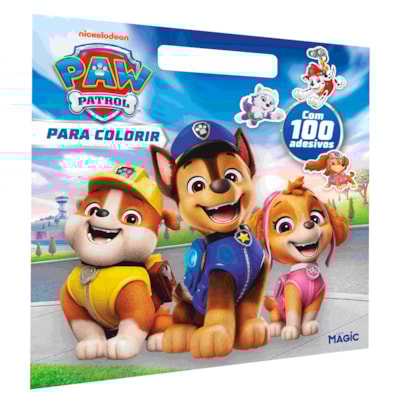 Patrulha Canina | Livro de Colorir Com Alça e 100 Adesivos