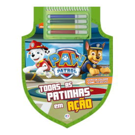 Patrulha Canina | Todas as Patinhas em Ação | Livro de Colorir com Adesivos