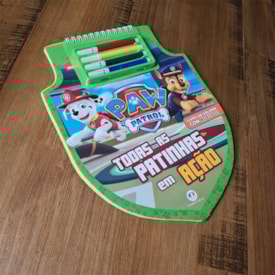 Segunda imagem do produto Patrulha Canina | Todas as Patinhas em Ação | Livro de Colorir com Adesivos