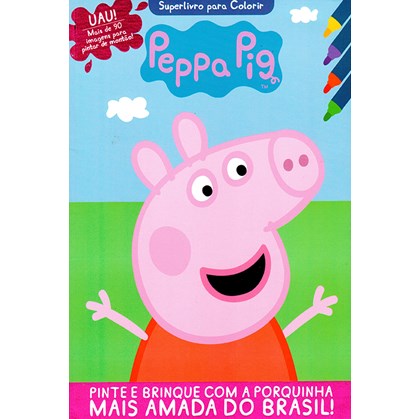 Livro - Peppa Pig - Revista para colorir: Um dia incrível com os