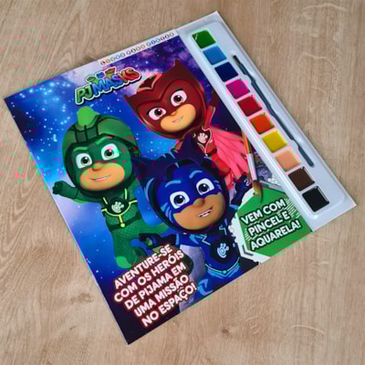 Segunda imagem do produto PJ Masks Livro para Pintar com Aquarela | Aventure-se