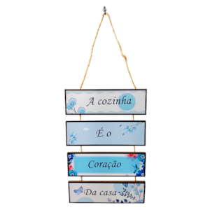 Placa de cordas MDF | A Cozinha é o Coração Da Casa