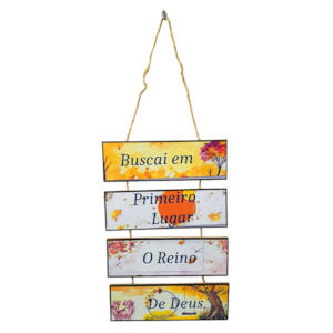 Placa de cordas MDF | Buscai em Primeiro Lugar o Reino de De
