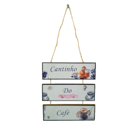 Placa de cordas MDF | Cantinho do Café