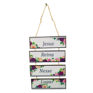 Placa de cordas MDF | Jesus Reina Nesse Lugar