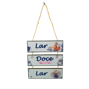 Placa de cordas MDF | Lar Doce Lar
