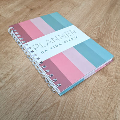 Segunda imagem do produto Planner da Vida Diária | Capa Dura Espiral Listrado