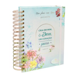 Planner Meu Plano com Deus | Coração Puro | Capa Dura Espiral