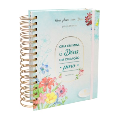 Planner Meu Plano com Deus | Coração Puro | Capa Dura Espiral