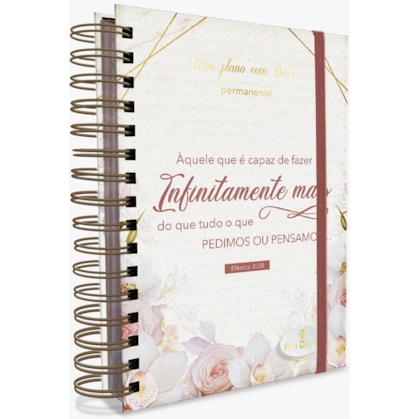 Planner Meu plano com Deus | Infinitamente mais | Capa Dura Espiral