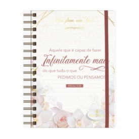 Segunda imagem do produto Planner Meu plano com Deus | Infinitamente mais | Capa Dura Espiral
