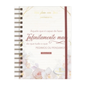 Segunda imagem do produto Planner Meu plano com Deus | Infinitamente mais | Capa Dura Espiral