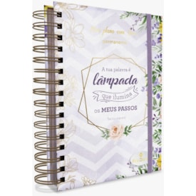Planner Meu plano com Deus | Tua Palavra é Lâmpada | Capa Dura Espiral