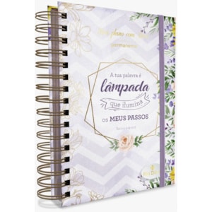 Planner Meu plano com Deus | Tua Palavra é Lâmpada | Capa Dura Espiral