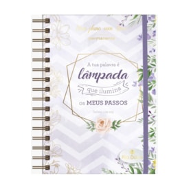 Segunda imagem do produto Planner Meu plano com Deus | Tua Palavra é Lâmpada | Capa Dura Espiral