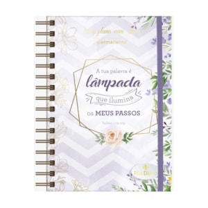 Segunda imagem do produto Planner Meu plano com Deus | Tua Palavra é Lâmpada | Capa Dura Espiral