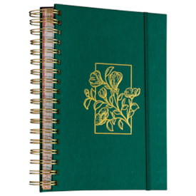 Planner Meu Plano Perfeito | Capa Dura Com Tecido Verde