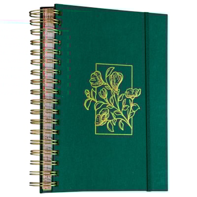 Segunda imagem do produto Planner Meu Plano Perfeito | Capa Dura Com Tecido Verde