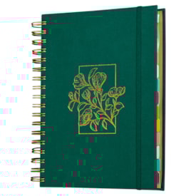 Segunda imagem do produto Planner Meu Plano Perfeito | Capa Dura Com Tecido Verde