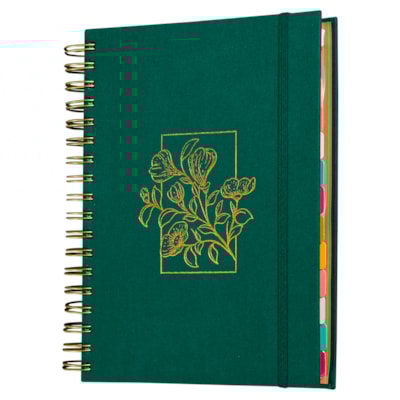 Segunda imagem do produto Planner Meu Plano Perfeito | Capa Dura Com Tecido Verde