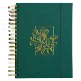 Planner Meu Plano Perfeito | Capa Dura Com Tecido Verde