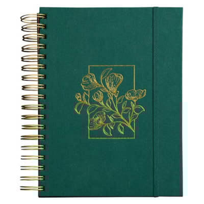Planner Meu Plano Perfeito | Capa Dura Com Tecido Verde