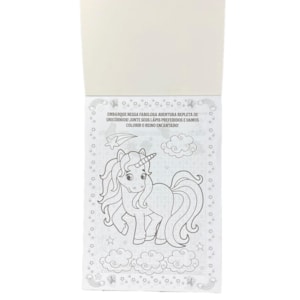 Segunda imagem do produto Prancheta Divertida | Floresta Encantada Unicórnios